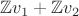 $\mathbb Z v_1+\mathbb Z v_2$