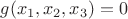 $g(x_1,x_2,x_3)=0$