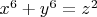 $x^6+y^6=z^2$