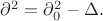 $\partial^2=\partial_0^2-\Delta.$