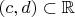 $(c,d)\subset\mathbb R$