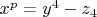 $x^p=y^4-z_4$