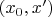 $(x_0, x^\prime)$