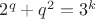 $2^q+q^2=3^k$