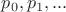 ${p_0,p_1,...}$
