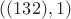 $((132), 1)$