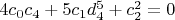 $4 c_0 c_4+5 c_1 d_4^5+c_2^2=0$