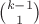 ${k-1 \choose 1}$