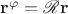 $\mathbf r^\varphi = \mathscr R \mathbf r$
