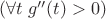 $ (\forall t \; g''(t) > 0) $