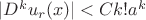 $|D^ku_r(x)| <Ck!a^k$ $|D^ku_r(x)| <Ck!a^k$