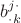 $b^{j \cdot}_{\cdot k}$