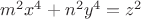 $m^2x^4+n^2y^4=z^2$