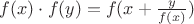 $f(x) \cdot f(y)=f(x+\frac{y}{f(x)})$
