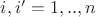 $i,i'=1,..,n$ $i,i'=1,..,n$