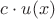 $c \cdot u(x)$