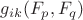 $g_{ik}(F_p,F_q)$