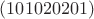 $(101020201)$