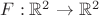$F:\mathbb{R}^{2}\to\mathbb{R}^{2}$ $F:\mathbb{R}^{2}\to\mathbb{R}^{2}$