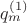 $q_m^{(1)}$