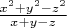 $\frac{x^2+y^2-z^2}{x+y-z}$