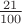 $\frac{21}{100}$