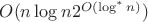 $O(n\log n 2^{O(\log^* n)})$