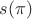$s(\pi)$