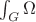 $\int_G\Omega$ $\int_G\Omega$