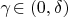 $\gamma\!\in\at(0,\delta)$