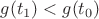 $g(t_1) < g(t_0)$