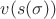 $v(s(\sigma))$