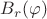 $B_r(\varphi)$