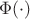 $\Phi(\cdot)$