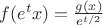 $f(e^tx)=\frac{g(x)}{e^{t/2}}$