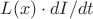 $L(x)\cdot dI/dt$