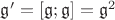 $\mathfrak{g'}=[\mathfrak{g};\mathfrak{g}]=\mathfrak{g}^{2}$
