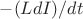 $-(LdI)/dt$