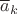 $\overline{a}_k$