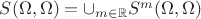 $S(\Omega,\Omega) = \cup_{m \in \mathbb{R}} S^m(\Omega,\Omega)$