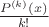 $\frac{P^{(k)}(x)}{k!}$