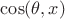 $\cos (\theta,x)$