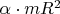 $\alpha\cdot mR^2$