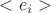 $<e_i>$