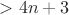 $>4n+3$