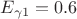 $E_{\gamma1}=0.6$
