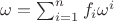 ${\omega=\sum_{i=1}^nf_i\omega^i}$