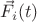 $\vec{F}_i(t)$