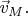 $\vec{v}_M.$