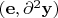 $(\mathbf e, \partial^2\mathbf y)$